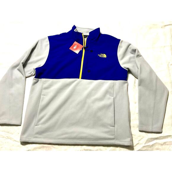 Men’s XL  The North Face Sun Rise 1/4 Zip Pullover Heather light  Gray blue new - Picture 1 of 7